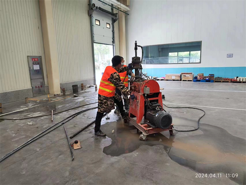 槐荫厂房地面下沉塌陷注浆加固施工